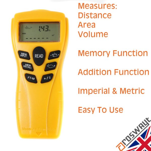 Roswayt Ultrasonic Measure with Laser Pointer - Image 2